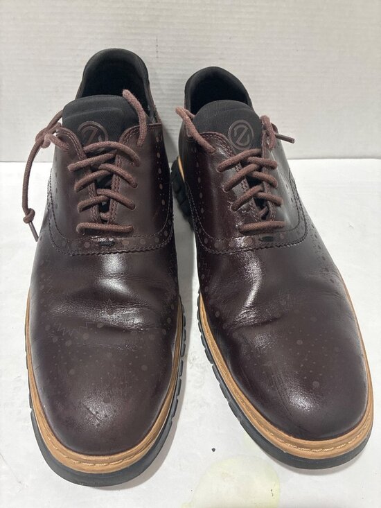 Cole Haan Men\'s ZERØGRAND Wingtip Oxfords waterproof Brown leather size 10.5 main image 5